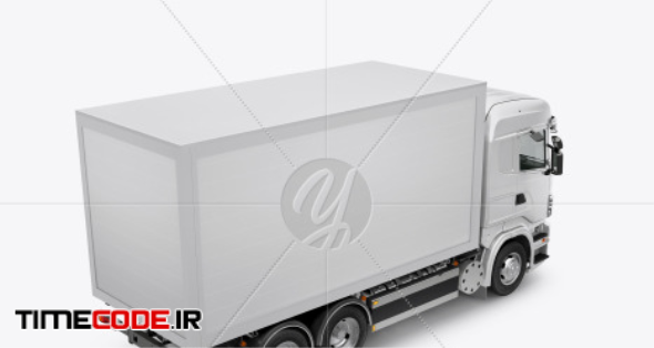 Download دانلود موکاپ کامیون Truck Mockup - Back Half Side View ...