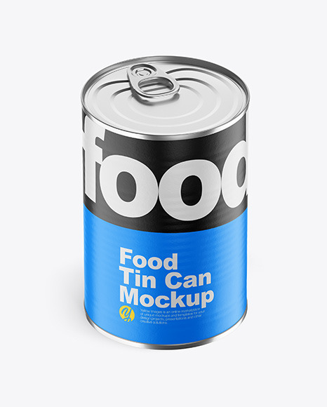 Download دانلود موکاپ قوطی کنسرو Matte Food Can Mockup 48211 - تایم ...