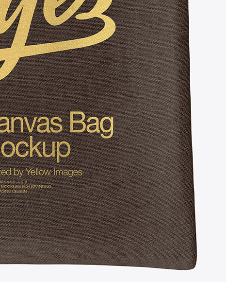 Canvas Bag Mockup in Bag & Sack Mockups on Yellow Images Object Mockups