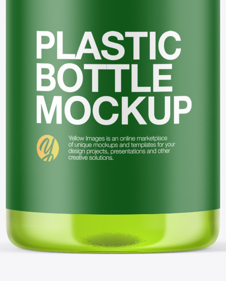 Clear Cosmetic Bottle Mockup in Bottle Mockups on Yellow Images Object Mockups