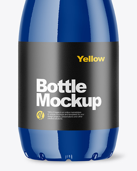 Download دانلود موکاپ بطری شیشه ای Glossy Bottle Mockup 48260 | تایم کد