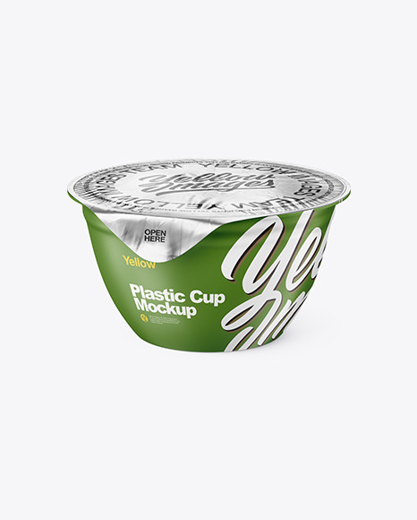 Download دانلود موکاپ ظرف پلاستیکی Matte Plastic Cup With Foil Lid Mockup 48397 - تایم کد | مرجع دانلود ...