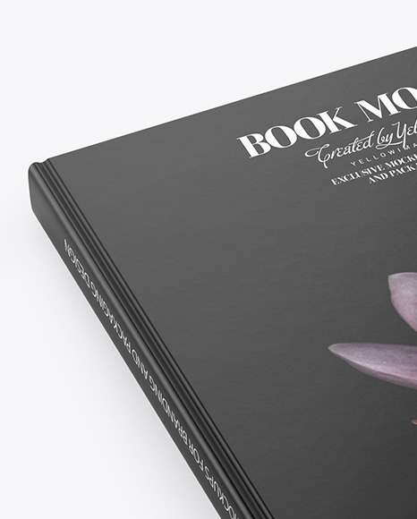 دانلود موکاپ کتاب مربع Book Matte Cover Mockup – تایم کد