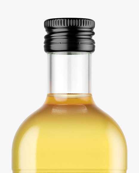 Download دانلود موکاپ بطری شیشه ای روغن Clear Glass Olive Oil Bottle Mockup 48413 | تایم کد