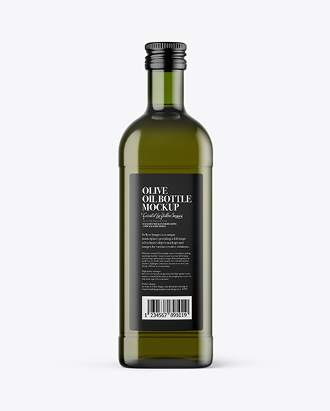 Download دانلود موکاپ بطری شیشه ای روغن Green Glass Olive Oil Bottle 48422 - تایم کد | مرجع دانلود پروژه ...