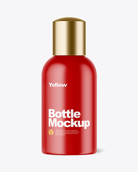 Matte Bottle Mockup in Bottle Mockups on Yellow Images Object Mockups