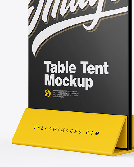 Download دانلود موکاپ استند رو میزی Plastic Table Tent Mockup 48445 ...