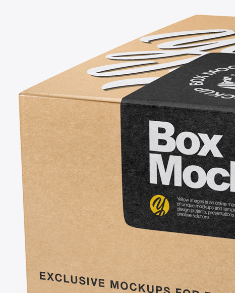 Download دانلود موکاپ جعبه کاغذی Kraft Box Mockup 48727 - تایم کد | مرجع دانلود پروژه آماده افتر افکت ...