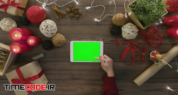 Digital Tablet With Green Screen