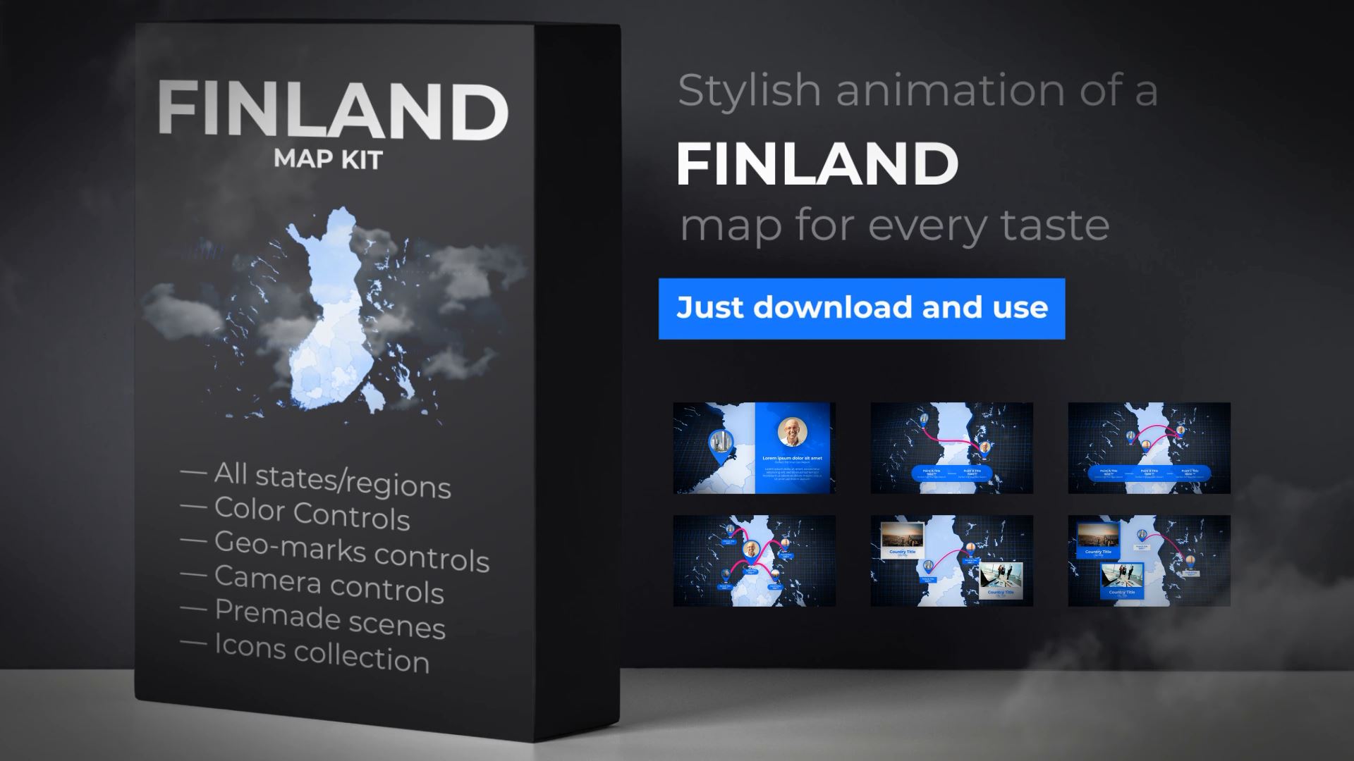  Finland Map - Republic of Finland Map Kit 