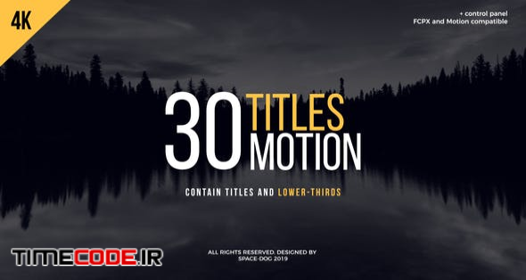  30 Motion Titles | FCPX or Motion 