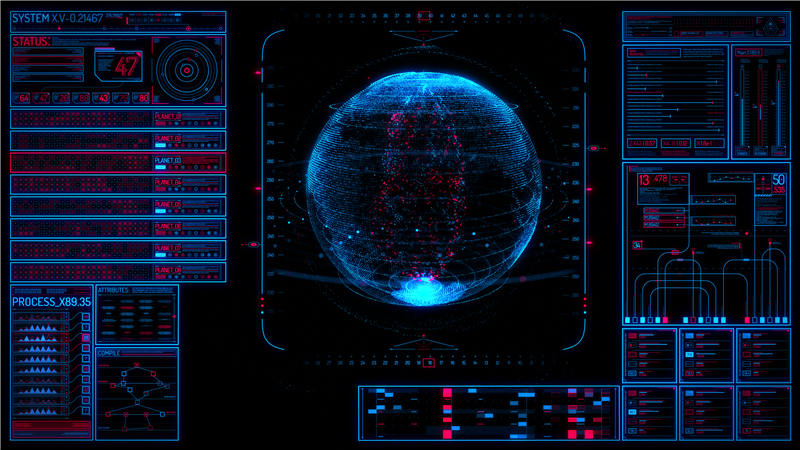  Sci-fi Interface HUD Package 2 