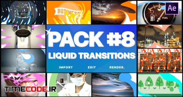  Liquid Transitions Pack 08 | After Effects 