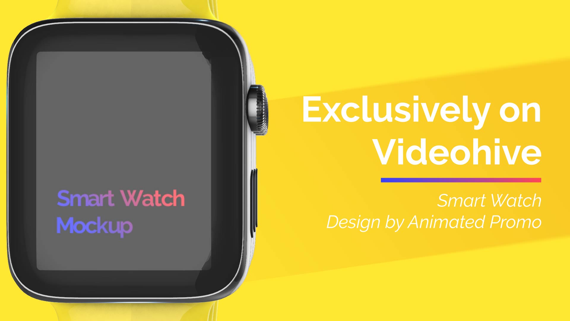  Smart Watch 3D Model Mockup - App Promo 
