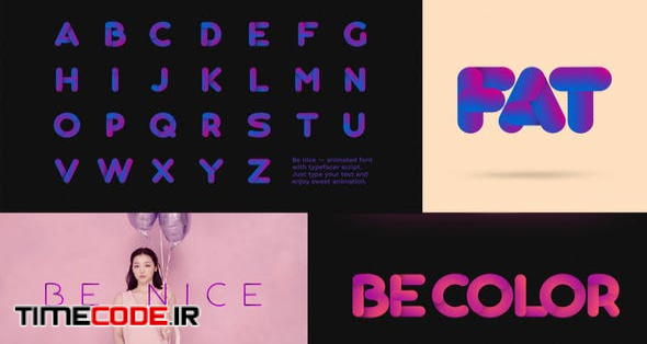  Be Nice — Stretchy Font 