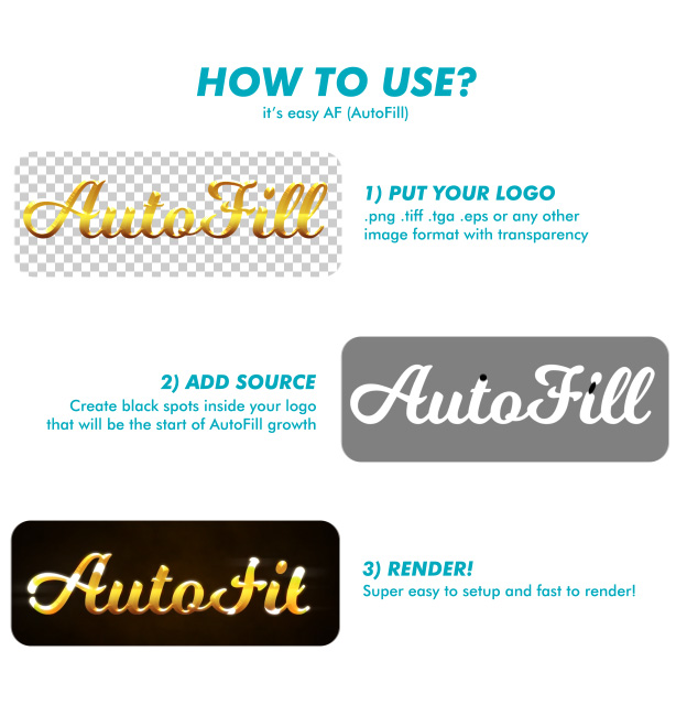  AutoFill - Automatically Animate Titles, Logo Reveals, Animate Icons 
