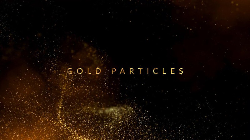  Awards 4K Golden Glitter Particles Titles 