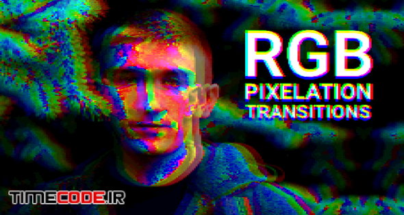 RGB Pixelation Transitions