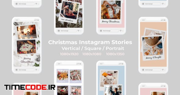  Christmas Instagram Stories | Vertical Square Portrait 
