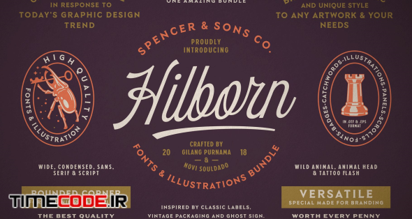 S&S Hilborn Font Bundle