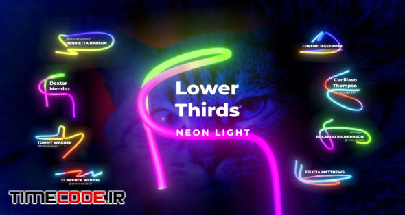 Lower Thirds Neon 3