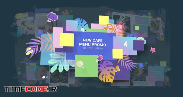  New Cafe Menu Promo/ Restaurant Video Wall/ Instafood/ Food Blog/ Kids Party/ Modern Display/ Bar 