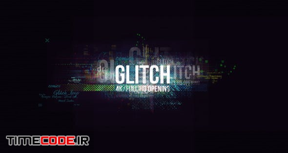  Glitch Logo/ Digital Hi-Technology Intro/ Distortion Transitions/ Hud Opener/ Youtube Blogger/ Text 