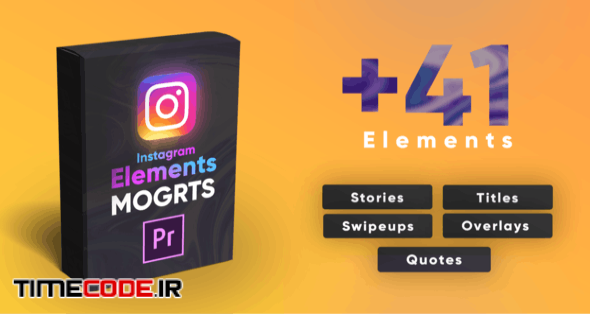 Instagram Elements Pack-MOGRT 
