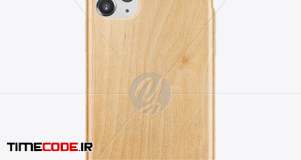 Download دانلود موکاپ کیس آیفون ۱۱ IPhone 11 Pro White Wooden Case Mockup 51667 | تایم کد