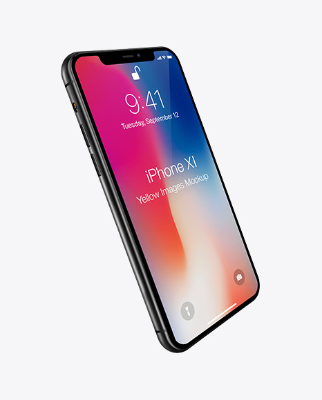 Apple Iphone 11 Pro Mockup in Device Mockups on Yellow Images Object Mockups