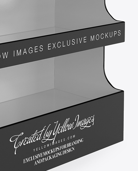 Display Stand Mockup in Object Mockups on Yellow Images Object Mockups
