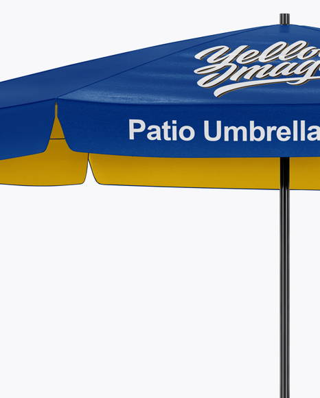 Glossy Patio Umbrella Mockup 