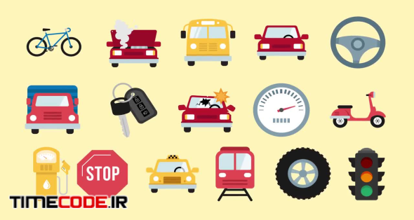 Auto And Road Icons Pack