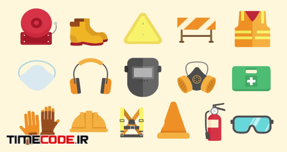 Safety Equipment Icons Pack