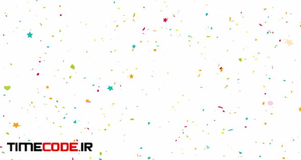 Confetti Explode Background Loop Alpha