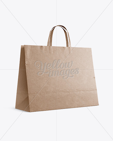 Kraft Paper Shopping Bag Mockup 