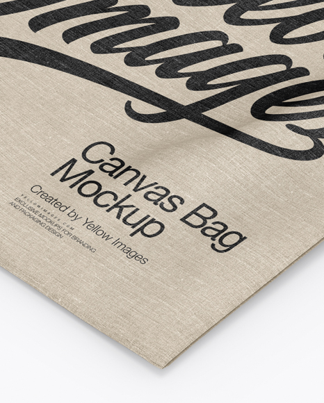 Download دانلود موکاپ کیسه خرید Canvas Bag Mockup 18315 | تایم کد