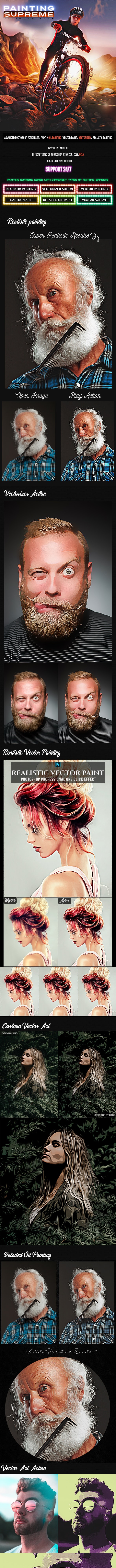 Supreme Painting Photoshop Actions