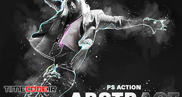 Abstract Poster Photoshop Action