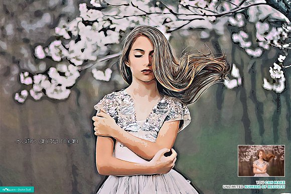 اکشن فتوشاپ نقاشی رنگ روغن