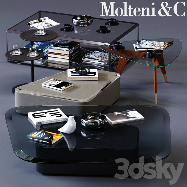 MolteniC Coffee Tables Set 01