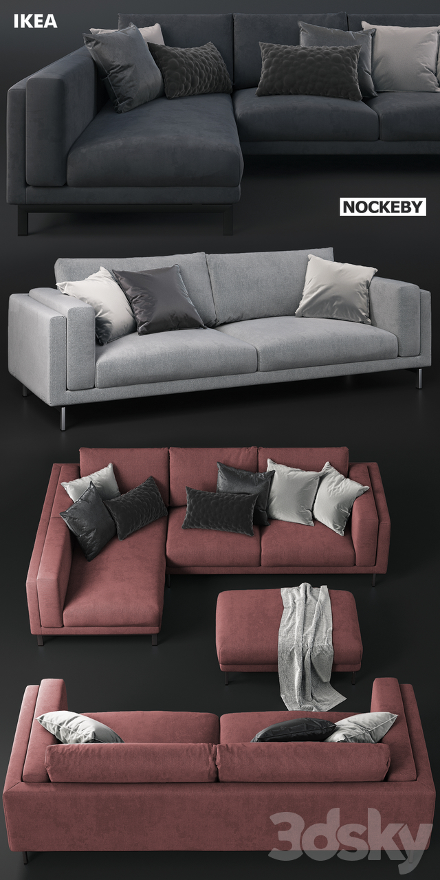 Sofas And Ottoman IKEA NOCKEBY