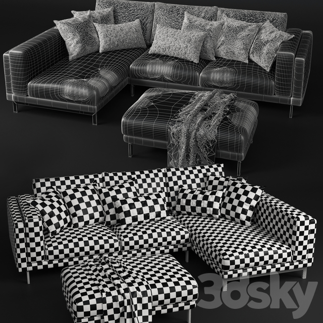 Sofas And Ottoman IKEA NOCKEBY