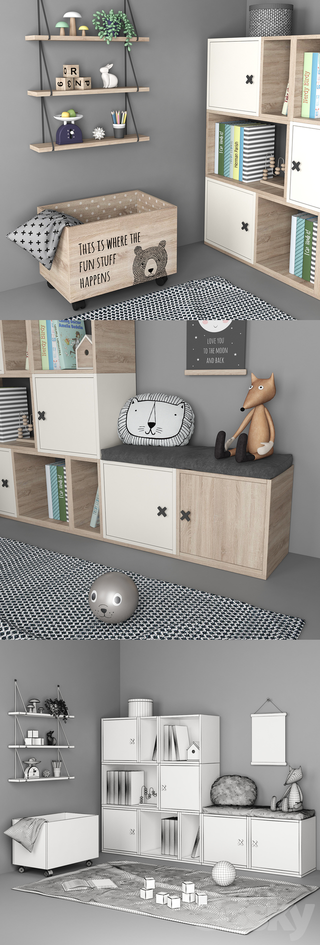 Set Of Furniture And Decor For A Children#39;s Room 6