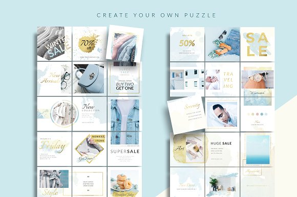 Wind Instagram Puzzle - Canva & PS