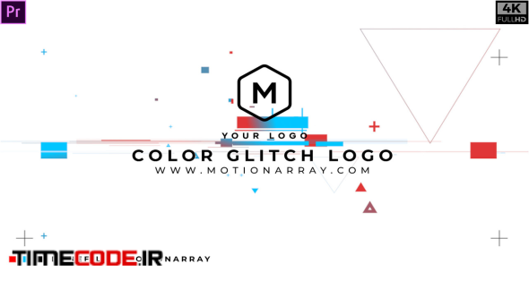 Color Glitch Logo Intro