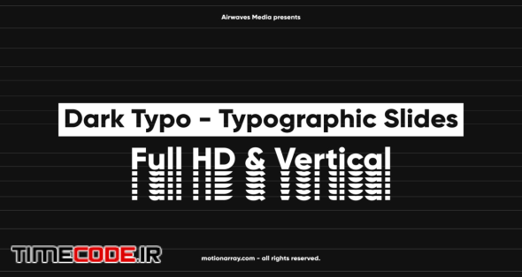 Dark Typo - Typographic Slides