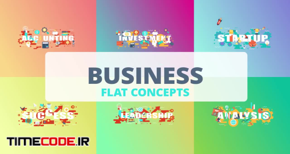 Business - Word Flat Concept