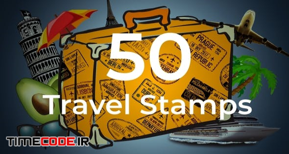  50 Travel Stamps 