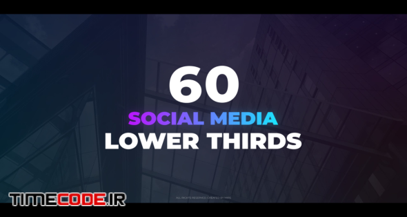60 Social Media Lower Thirds